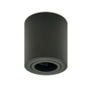 Светильник накладной потолочный CAST 87 BLACK, алюминиевое литье, круглый, GU10, черный, ø80x84мм