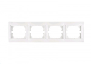 Рамка 4-ая горизонтальная белая TANGO СП
