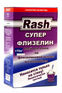Клей обойный флизелин 330г (70 м2) Супер Rash/12