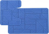  Набор ковриков д/ванной BOMBINI CROOSLOOP Крослуп 50*80/50*40см (2шт)) LLP202562 Blue  1/25