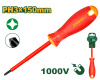 Отвертка крестовая PH3 150мм диэлектрическая  JADEVER JDSD7236