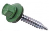 Саморез кровельный (по дереву) 4,8*35 мм RAL6005 (тем. зеленый) /SteelRex (200шт)