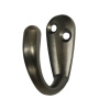 Крючок 1 рожк. DMZ-31304 (черный никель) (50шт) Trodos**