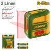 Нивелир лазерный красный 2х1,5(LR6AA),15м,±2 мм\5м, гор/вер.луч JADEVER JDLE1M03/30