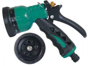 Пистолет поливочный 8 режимов зеленый 6/36/USP