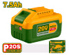 Аккумулятор 20В, 7,5Ач,Li-ion, д/семейства P20S   JADEVER JDLBP575
