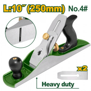 Рубанок по дереву 250*50мм чугунный JADEVER JDSF2504