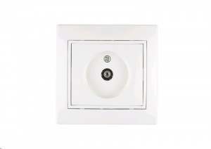 Розетка TV белый СП TANGO 3А, 75 Ом, 40-960Мгц