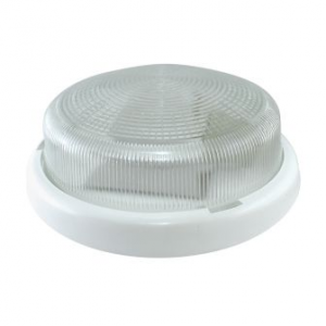 Светильник НБП 01-60-033 белый круг б/решетки пластик IP53