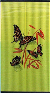 Нагреватель "Бархатный сезон" 59*120, арт.0003 Бабочки красные на желтом