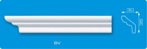 Плинтус 2 м экструдированный V-6/104