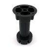 Опора мебельная регулир.Н 95-130мм черная 100мм пласт.(1/200)