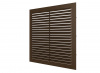 Решетка вентил. пласт. 19,4*19,4см с сеткой КОРИЧНЕВАЯ АВС-пластик (90шт)