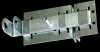 Задвижка дверная ЗД-04 (163/104мм) полимер СЕРЕБРО (плоская под навесн.замок) /Кунгур (1шт/10шт)