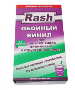 Клей обойный винил 180г (6-7 рулонов) Rash/24