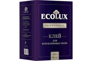 Клей обойный флизелин 500г (60 м2) ECOLUX professional/12