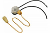 Выключатель для настенного светильника c проводом и деревянным наконечником Gold REXANT