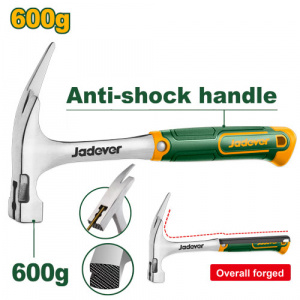 Молоток кровельщика 600гр противоударная ручка JADEVER JDHM8360/12