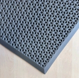  Коврик ЭВА Лепесток 65*95 см серый 1/10