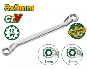 Ключ накидной изогнутый  8*9мм 137мм JADEVER JDSA3102/300