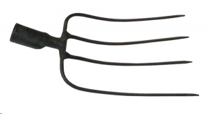 Вилы 4-х рогие навозные  цельнокованые/БРОНЯ/12