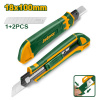Нож универсальный 170мм + 3 лезвия 18мм JADEVER JDSK8618