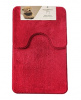  Набор ковриков д/ванной  AQUADOMER Teddy Тедди 50*80/50*40 Burgyndy RED/M08