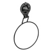 Кольцо для потоленец на ПРИСОСКЕ металлическое ЧЕРНОЕ (Air-lock) UI-3002/SAKURA