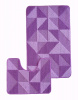  Набор ковриков д/ванной BOMBINI CROOSLOOP 60*100/50*60см (2шт) LLP202259 Violet  1/25