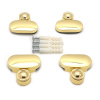 Комплект держателей зеркала "2005" L38 (золото) (в наборе 4шт) (12шт) SOLLER