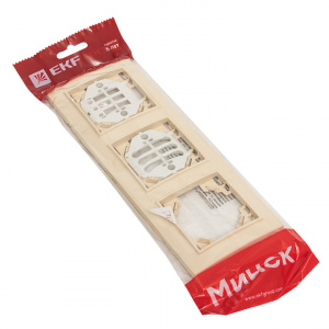 Рамка 3-ая горизонтальная бежевый Минск/EKF