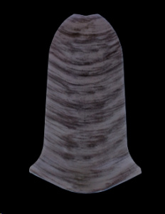 L039 Угол наружный Граб темный Лайн Пласт/50