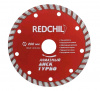 ДИСК алмазный турбо 200*22.2мм д/гранита,арм.бетона /RED CHILI