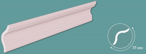 ПЛИНТУС Р02-Розовый (35х35мм) 1,0м/Флекс/200