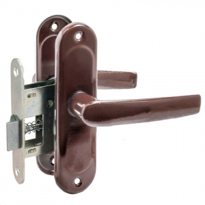 Защелка врезная ЗЩ1.45 корич Птимаш