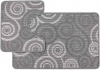  Набор ковриков д/ванной BOMBINI CROOSLOOP Крослуп 50*80/50*40см (2шт)) LLP SPIRAL L.Grey-Grey 1/25